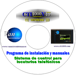 CDROM de instalacion del programa para locutorios telefonicos 
